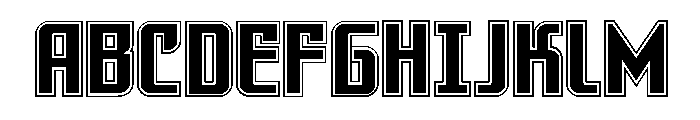 Warriatron Academy Straight Font UPPERCASE