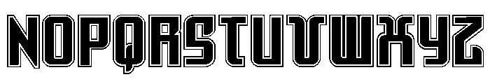 Warriatron Academy Straight Font UPPERCASE