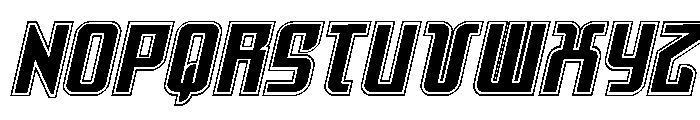 Warriatron Academy Font UPPERCASE