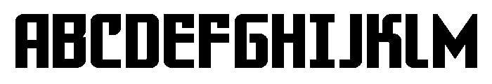 Warriatron Bold Straight Font UPPERCASE