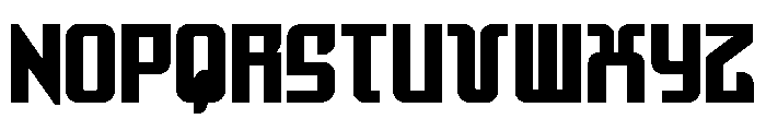 Warriatron Bold Straight Font UPPERCASE