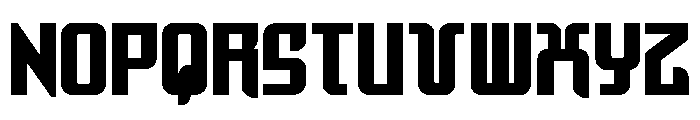 Warriatron Bold Straight Font LOWERCASE