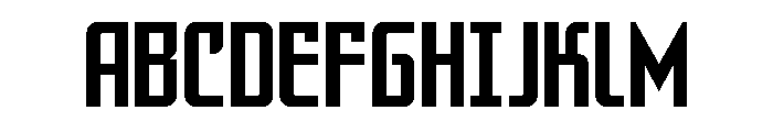 Warriatron Condensed Straight Font UPPERCASE