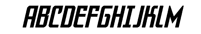 Warriatron Condensed Font UPPERCASE