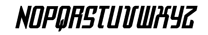 Warriatron Condensed Font UPPERCASE