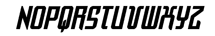 Warriatron Condensed Font LOWERCASE