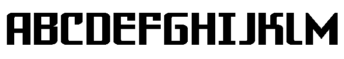 Warriatron Expanded Straight Font UPPERCASE