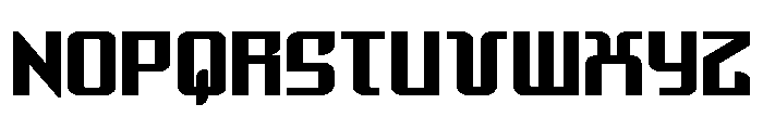 Warriatron Expanded Straight Font UPPERCASE