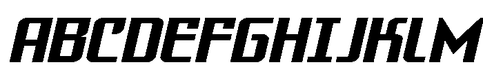 Warriatron Expanded Font UPPERCASE
