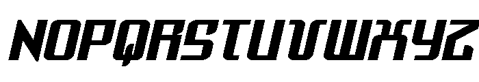 Warriatron Expanded Font UPPERCASE