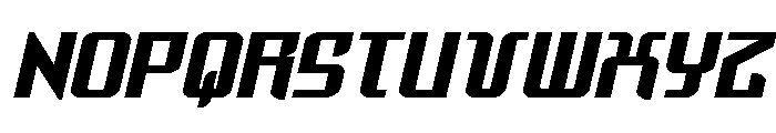 Warriatron Expanded Font LOWERCASE