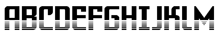 Warriatron Halftone Straight Font UPPERCASE
