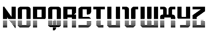Warriatron Halftone Straight Font UPPERCASE