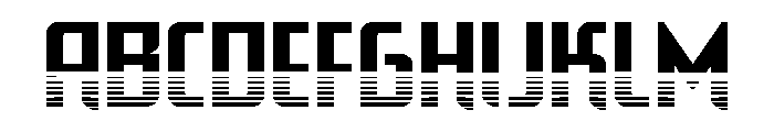 Warriatron Halftone Straight FONT