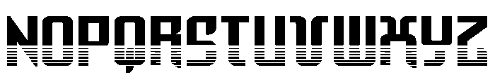 Warriatron Halftone Straight Font LOWERCASE