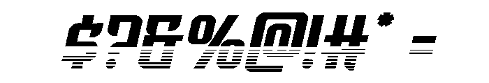 Warriatron Halftone Font OTHER CHARS