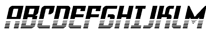 Warriatron Halftone Font UPPERCASE