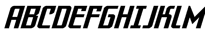 Warriatron Italic Font UPPERCASE