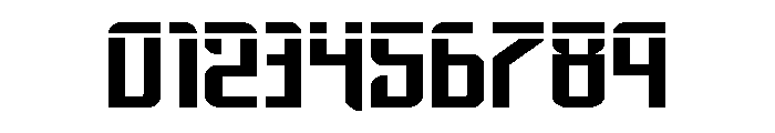 Warriatron Laser Straight Font OTHER CHARS