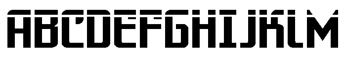 Warriatron Laser Straight Font UPPERCASE