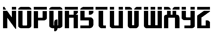 Warriatron Laser Straight Font UPPERCASE