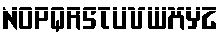 Warriatron Laser Straight Font LOWERCASE