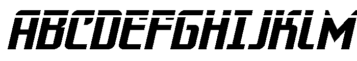 Warriatron Laser Font UPPERCASE