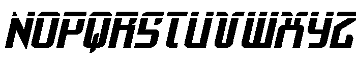 Warriatron Laser Font UPPERCASE