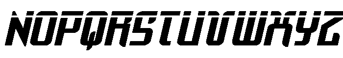 Warriatron Laser Font LOWERCASE