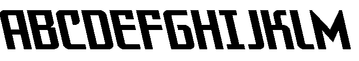 Warriatron Leftalic Font UPPERCASE