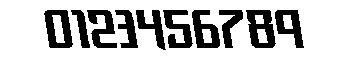 Warriatron Semi-Leftalic Font OTHER CHARS