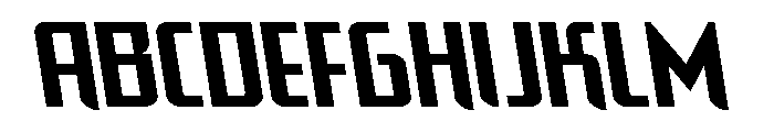 Warriatron Semi-Leftalic FONT