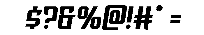 Warriatron Semi-Straight Font OTHER CHARS
