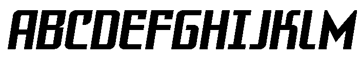 Warriatron Semi-Straight Font UPPERCASE