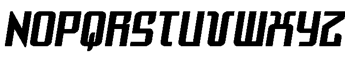 Warriatron Semi-Straight Font UPPERCASE