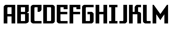 Warriatron Straight Font UPPERCASE