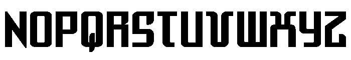 Warriatron Straight Font UPPERCASE