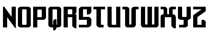 Warriatron Straight Font LOWERCASE