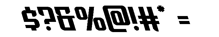 Warriatron Super-Leftalic Font OTHER CHARS