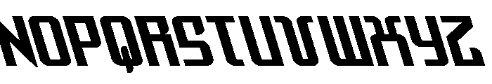 Warriatron Super-Leftalic Font UPPERCASE