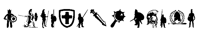 Warriors Font UPPERCASE