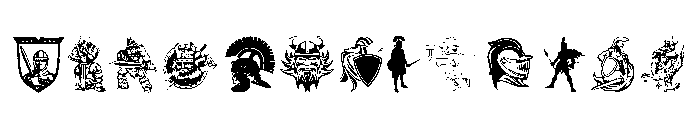 Warriors Font LOWERCASE