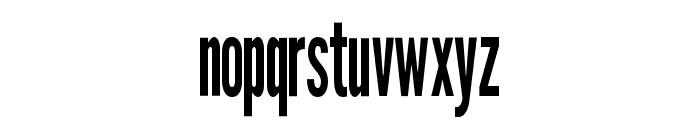Warsaw Gothic Condensed Font LOWERCASE
