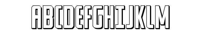 Watchtower 3D Regular Font UPPERCASE