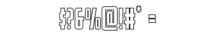 Watchtower Outline Font OTHER CHARS