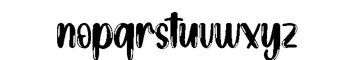 Water Bubble Font LOWERCASE