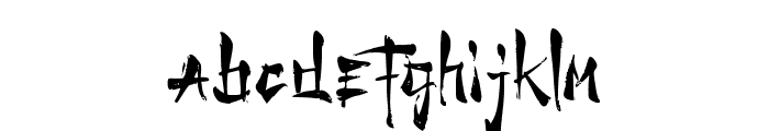 Water Dragon Font LOWERCASE