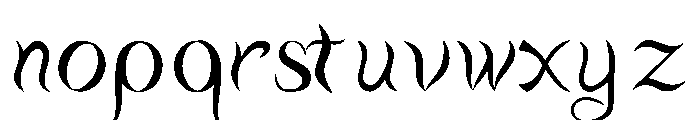 Water scriptRegular Font LOWERCASE