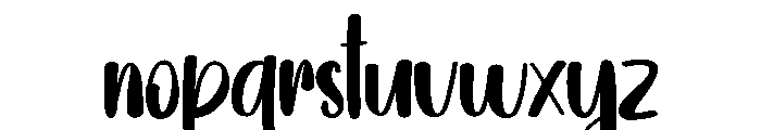 Water Font LOWERCASE