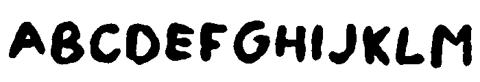 Watercolour Test Regular Font UPPERCASE